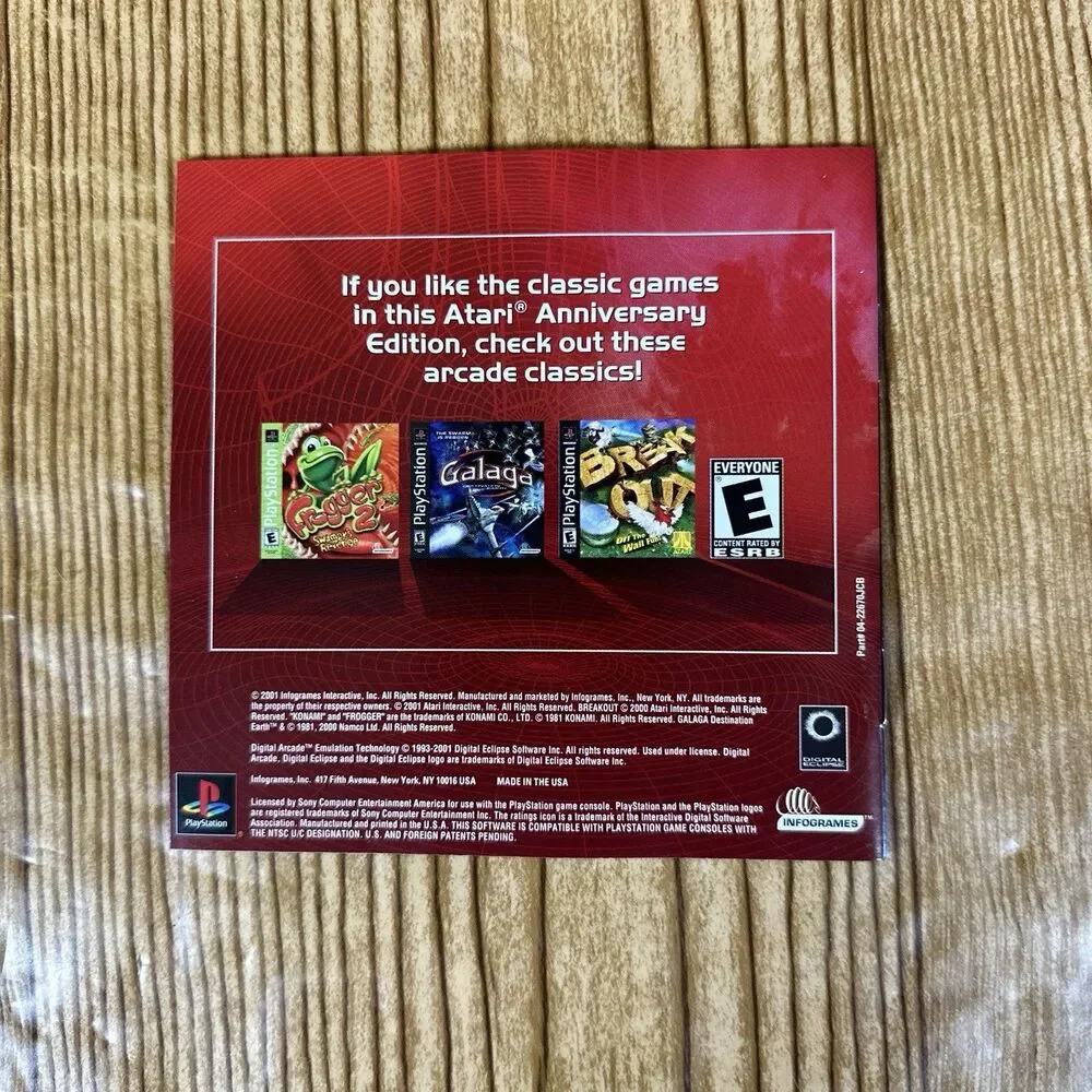 Atari Anniversary Edition Redux (PlayStation 1 PS1) CIB COMPLETE & TESTED‎